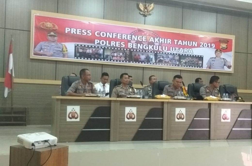 Akhir Tahun Polres Bengkulu Utara: 67 Personil Naik Pangkat, Ganguan Kamtibmas Menurun