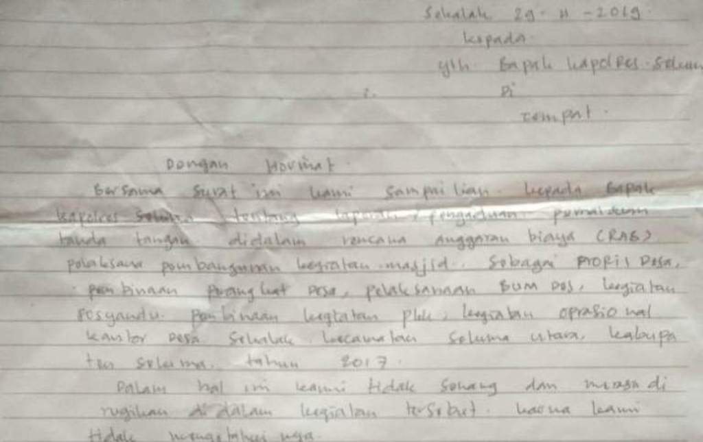 Diduga Palsukan Tanda Tangan, Kades di Seluma Dilaporkan