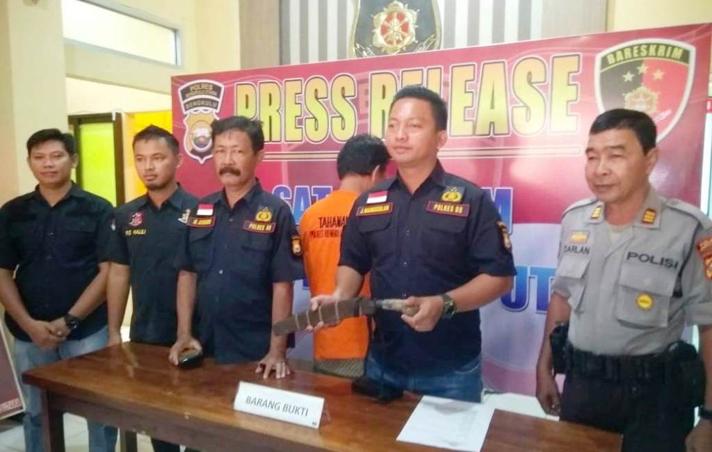 Polisi Tangkap Pelaku Pengancaman Gunakan Sajam di Bengkulu Utara