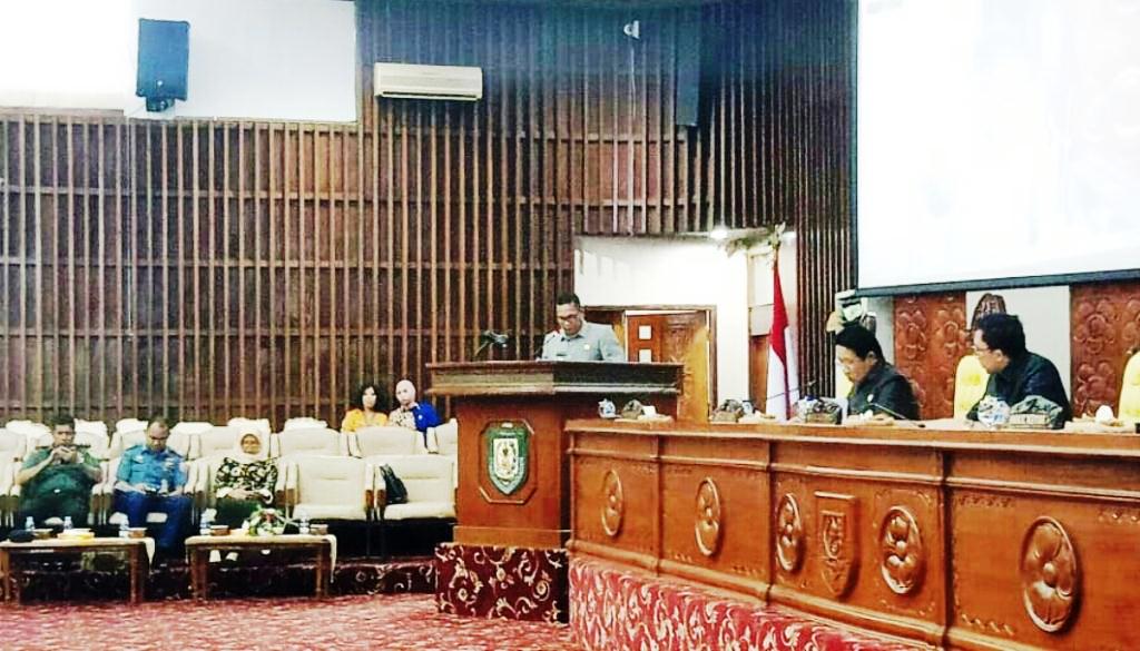 Paripurna DPRD Provinsi Bengkulu, Penyampaian Nota Penjelasan Gubernur atas Tiga Raperda