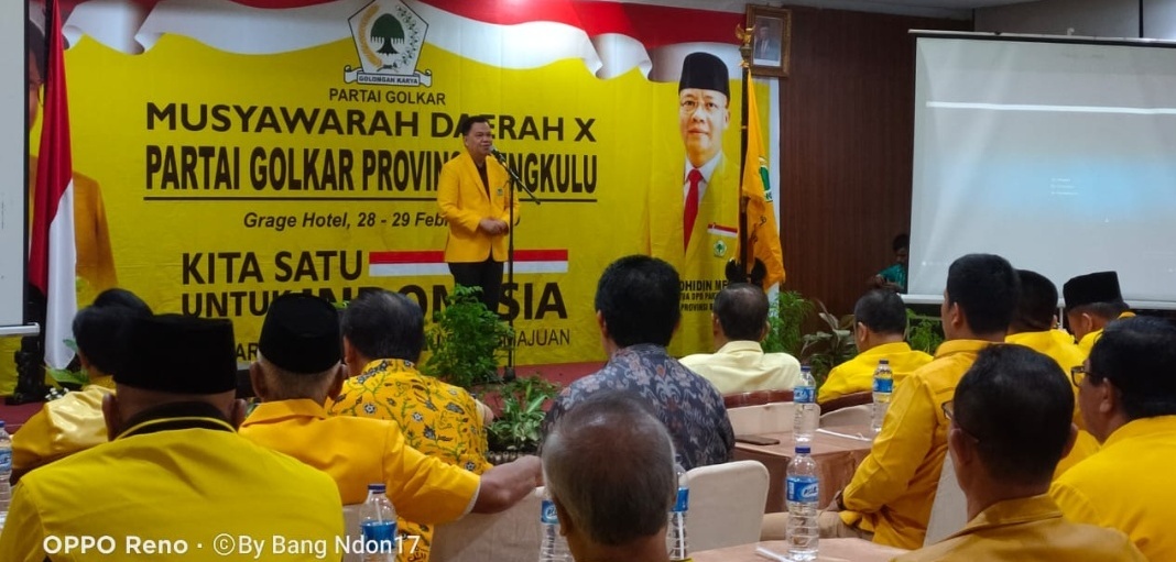 Musda X Golkar Bengkulu Resmi Ditutup
