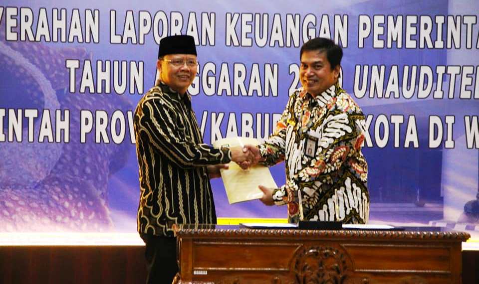 Serahkan LKPD Unaudited TA 2019, Gubernur Bengkulu Optimis Pertahankan Predikat WTP