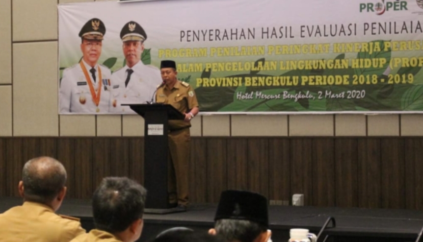 53 Perusahan di Bengkulu Terima Setifikat Proper, 16 Diantaranya Raport Merah