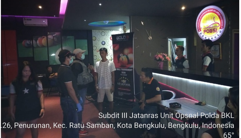 Cegah Penyebaran Covid-19, Polda Bengkulu Bubarkan Orang Berkumpul di 4 Lokasi