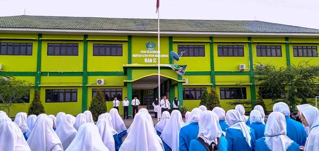 MAN IC Benteng Gelar Apel Pagi Terkait Kesiapsiagaan dan Pencegahan Covid-19
