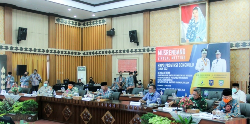 Virtual Meeting, Musrenbang Bengkulu 2020 Sukses