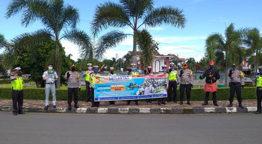 Tanpa Penindakan, Polres Bengkulu Utara Gelar Operasi Keselamatan Nala 2020
