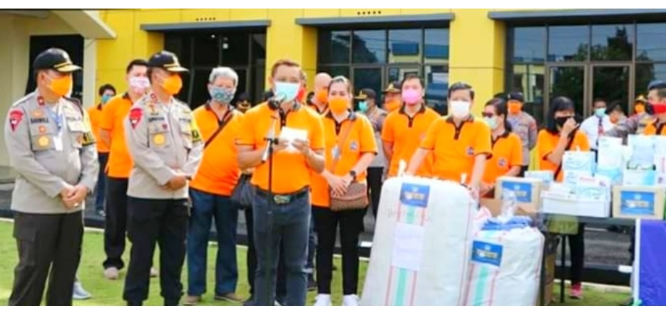 PSMTI Bengkulu Salurkan Bantuan Sembako dan APD ke Polda Bengkulu