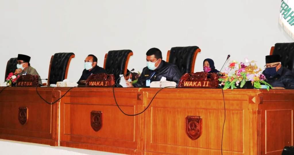 Paripurna DPRD Kepahiang, Penyampaian Rekomendasi LKPJ Bupati Tahun 2019