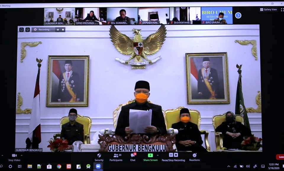 Virtual Meeting Rapat Paripurna, Dua Raperda Disetujui Jadi Perda