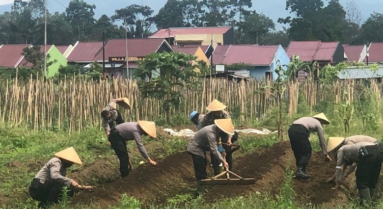 Inovasi di Tengah Pandemi, Jajaran Polda Bengkulu Manfaatkan Lahan Tidur