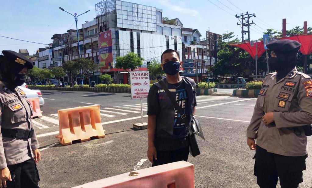 Samapta Polda Bengkulu Tingkatkan Patroli Himbau Masyarakat Tidak Keluar Rumah