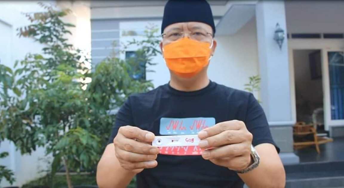 Rapid Test Gubernur Rohidin Negatif