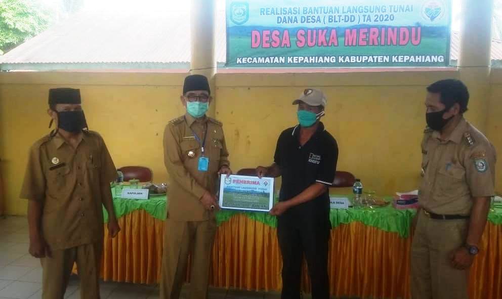 Pemdes Suka Merindu Realisasikan BLT Dana Desa Tahap I dan II