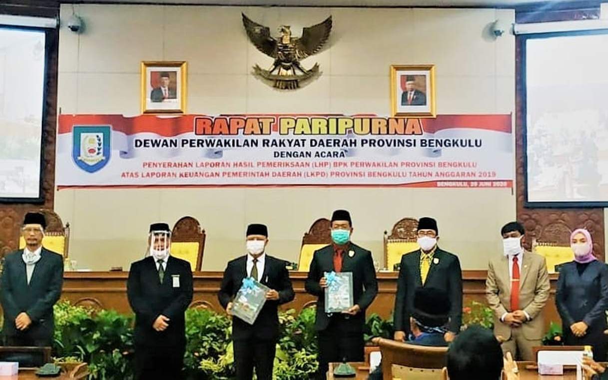 Pemprov Bengkulu Kembali Raih Opini WTP dari BPK