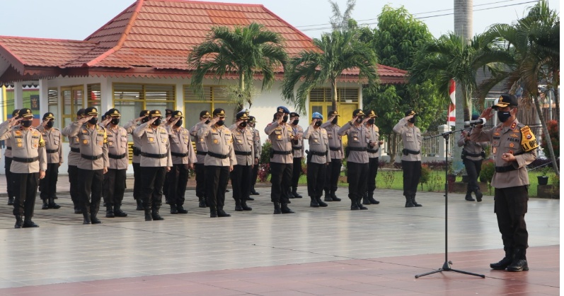 Sambut Hari Bhayangkara Ke-74, Polda Bengkulu Upacara Ziarah di TMP Balai Buntar