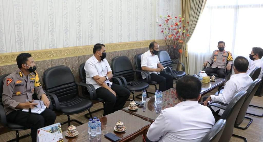 Jalin Sinergitas, Komisioner KPU Kunjungi Polda Bengkulu