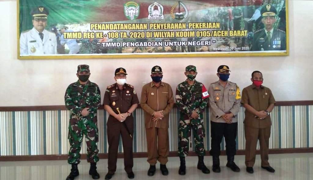 TMMD Ke-108 Kodim 0105/Abar Resmi Dibuka Secara Protokoler Covid-19