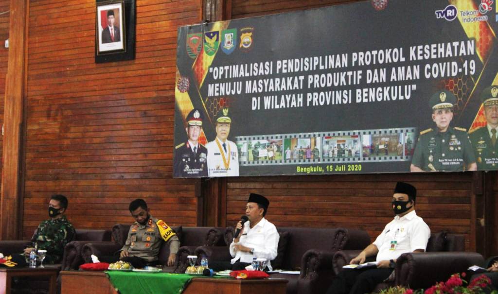 Pemprov Bengkulu Fokus Penerapan Protokol Kesehatan 5 Tatanan Baru