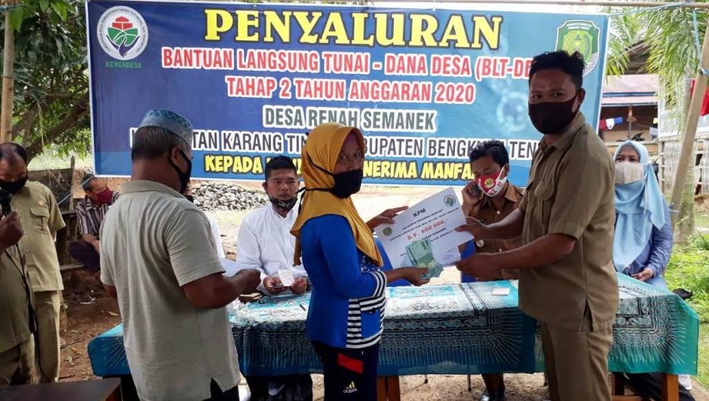 Desa Renah Semanek Salurkan BLT Dana Desa Tahap II