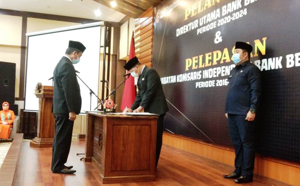 Direktur Utama Bank Bengkulu Periode 2020-2024 Resmi Dilantik