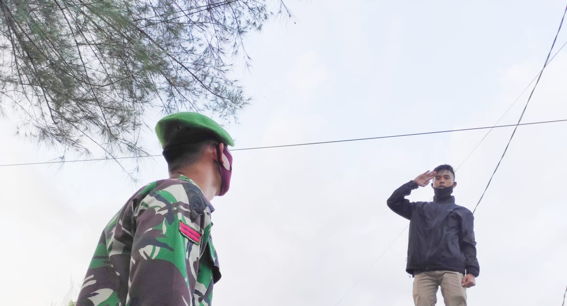 Pelanggar Tak Pakai Masker, Push Up dan Nyanyi Indonesia Raya