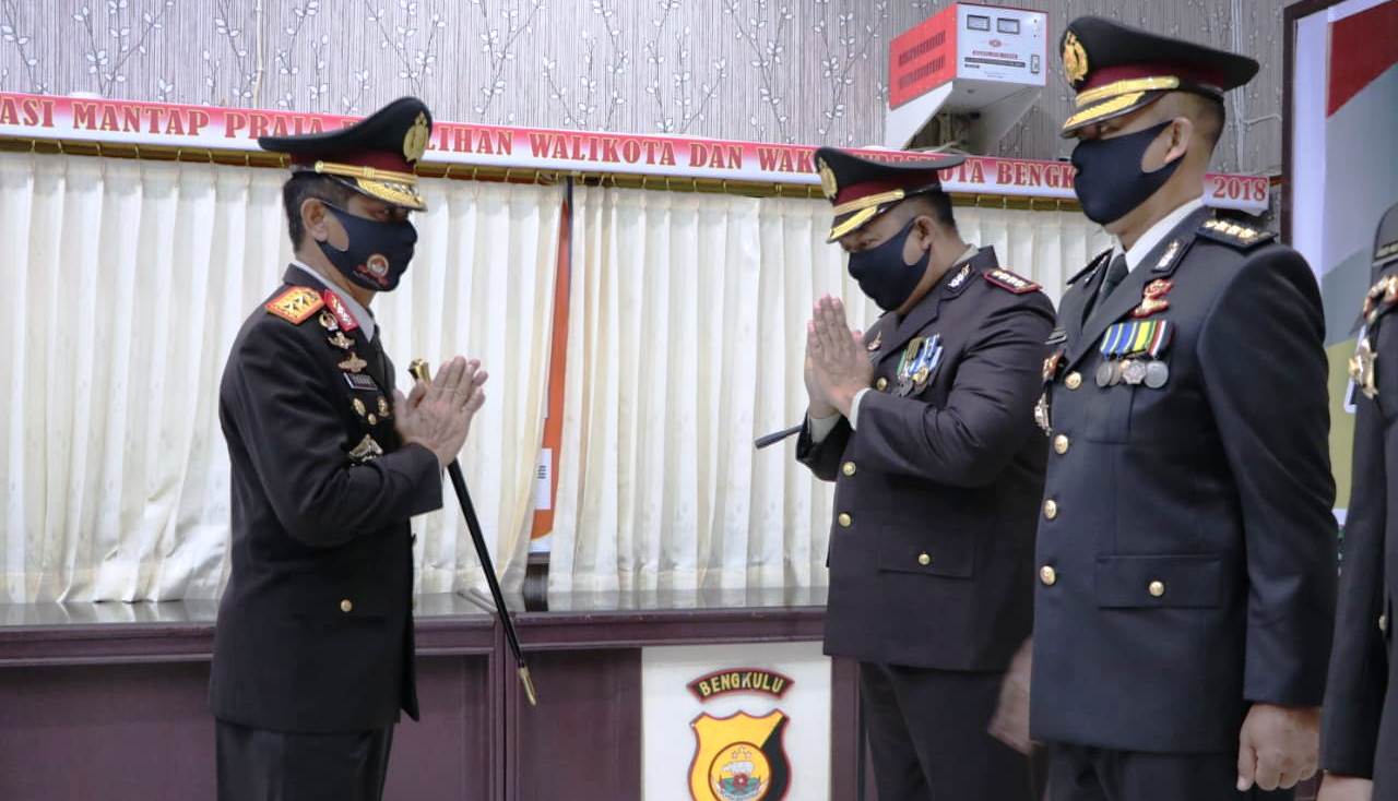 Momen Hari Bhayangkara, Ratusan Personil Polda Bengkulu Naik Pangkat