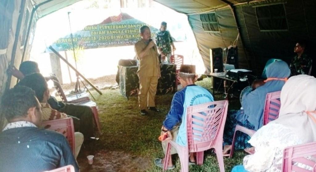 Program Non Fisik, TMMD 108 Kodim 0105/Abar Berikan Penyuluhan