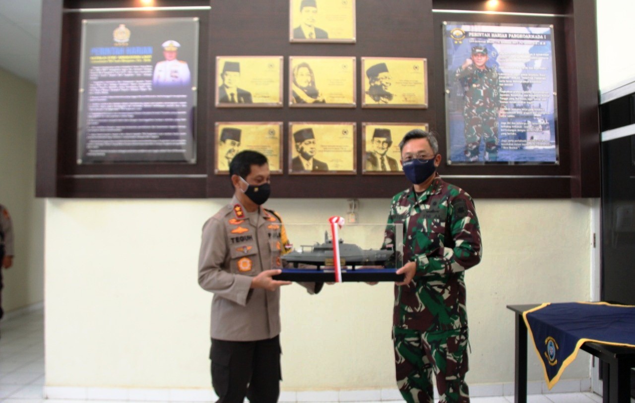 Perkuat Sinergitas, Kapolda Silaturahmi ke Danlanal Bengkulu