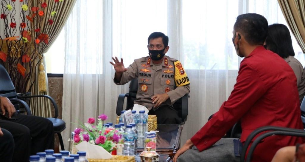 Kapolda Bengkulu Ajak OKP Perangi Covid-19 dan Jaga Kamtibmas