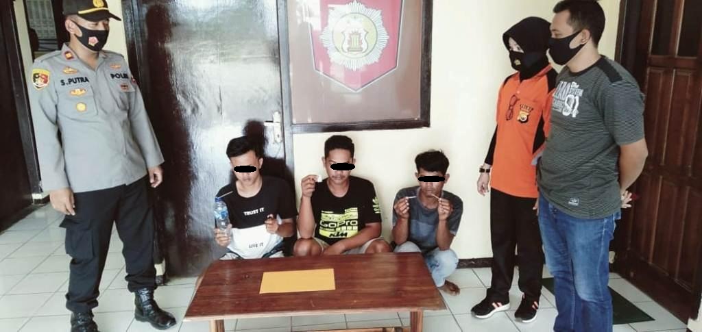 Tiga Pria Pemakai Sabu di Pondok Kebun Karet Diamankan Polisi
