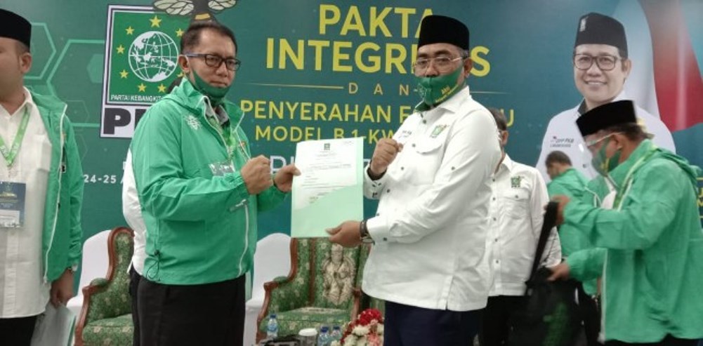 Lismidianto Kantongi Formulir B.1-KWK dari PKB untuk Pilkada Kaur
