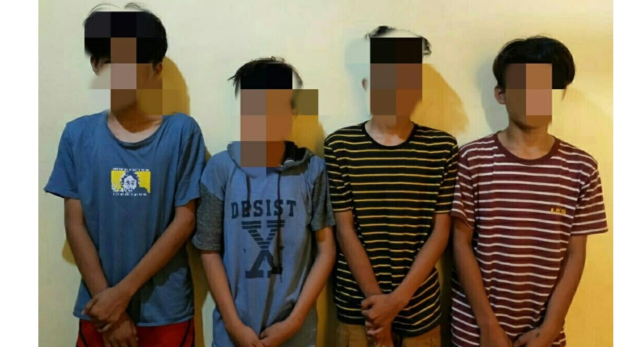 Polsek Selebar Bekuk Empat Pelajar Pelaku Jambret