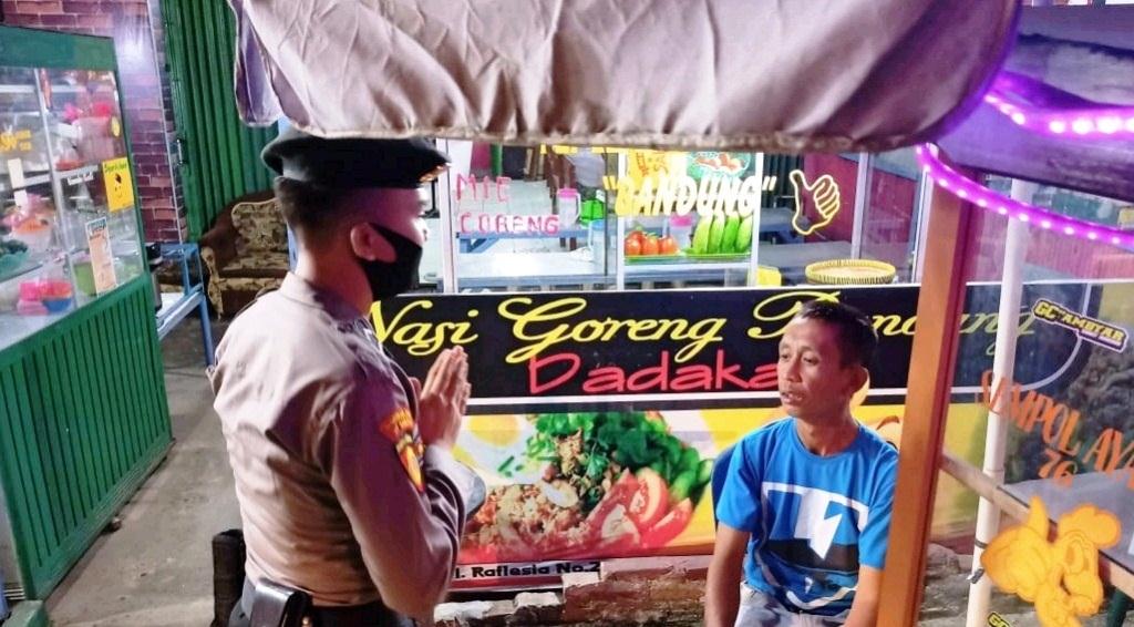 Gencar Patroli Malam, Petugas Masih Dapati PKL Abai Protokol Kesehatan