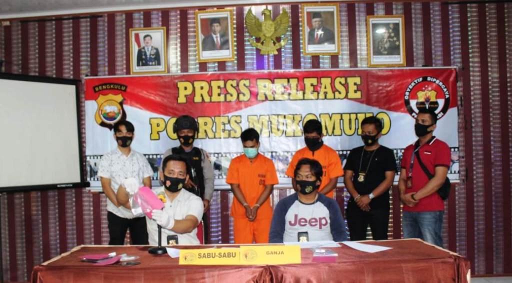 Kuasai Sabu dan Ganja, Oknum Tani dan Nelayan Diamankan Polres Mukomuko