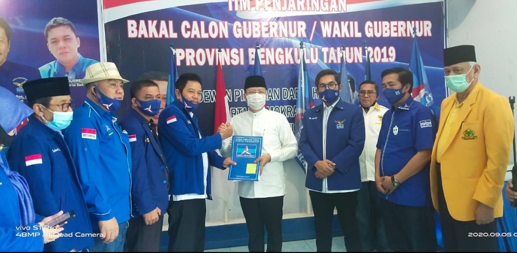 Partai Demokrat Resmi Usung Rohidin-Rosjonsyah di Pilgub Bengkulu