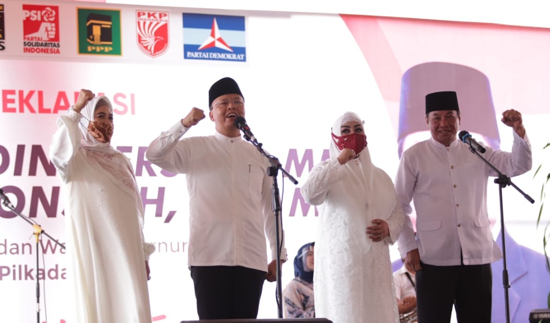 Gelar Deklarasi, Rohidin-Rosjonsyah Optimis Menang di Pilgub Bengkulu