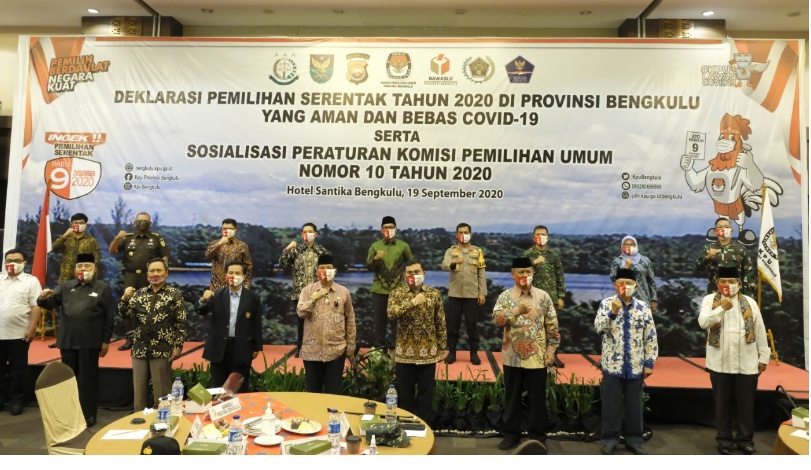 Masyarakat Bengkulu Deklarasi Pilkada Serentak 2020 Aman COVID-19