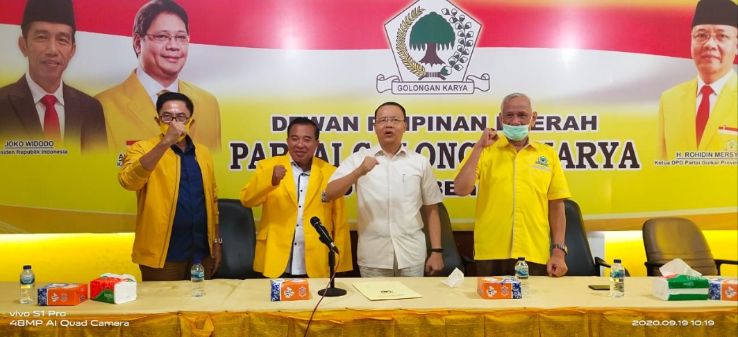 Resmi Gabung Golkar,  Bando Amin Siap Menangkan Paslon Rohidin-Rosjonsyah