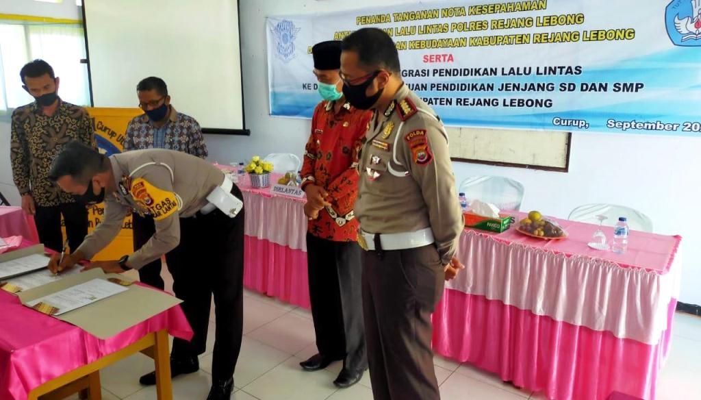 Keselamatan lalu-lintas Masuk Kurikulum Sekolah di Rejang Lebong