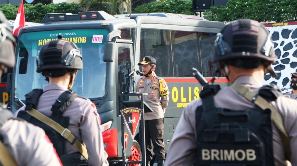 Pengamanan Pilkada, Kapolda Bengkulu Minta Brimob Tegas Dalam Tugas