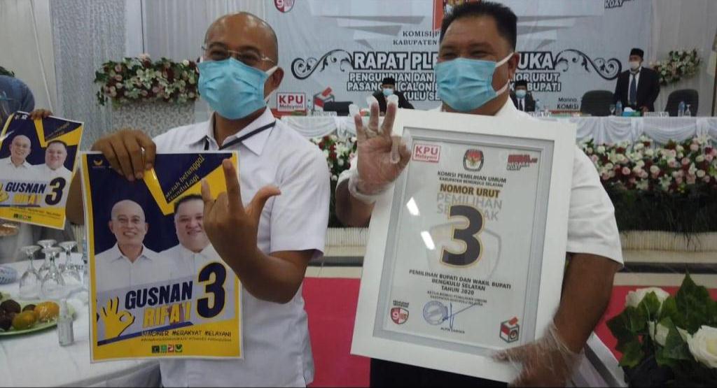 Dapat Nomor Urut 3 di Pilkada Bengkulu Selatan, Gusnan: Ada Filosofi Tersendiri