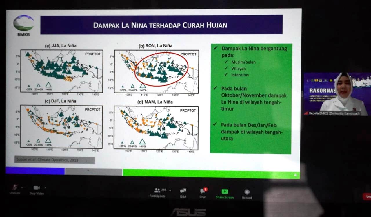 Fenomena La Nina, BMKG Ingatkan Masyarakat Waspadai Bencana