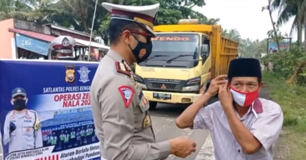 Operasi Zebra Nala, Kapolres Bengkulu Imbau Prokes ke Pengguna Jalan Raya