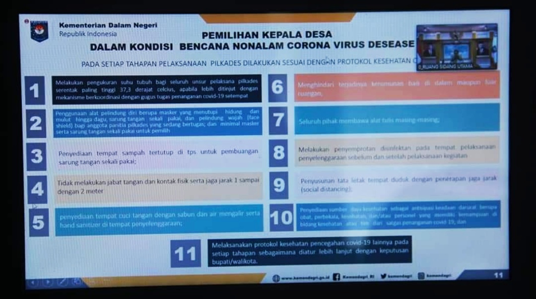 Pilkades Serentak di Bengkulu Dipastikan Berjalan Sesuai Prokes