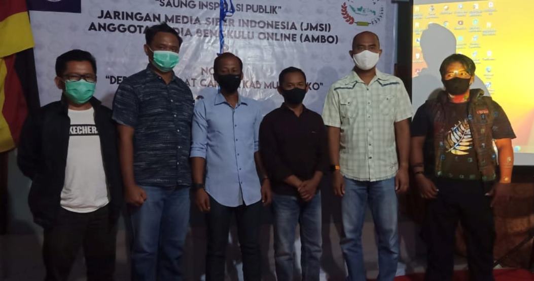 JMSI Mukomuko Launching Saung Inspirasi Publik dan Nobar Debat Cakada 2020