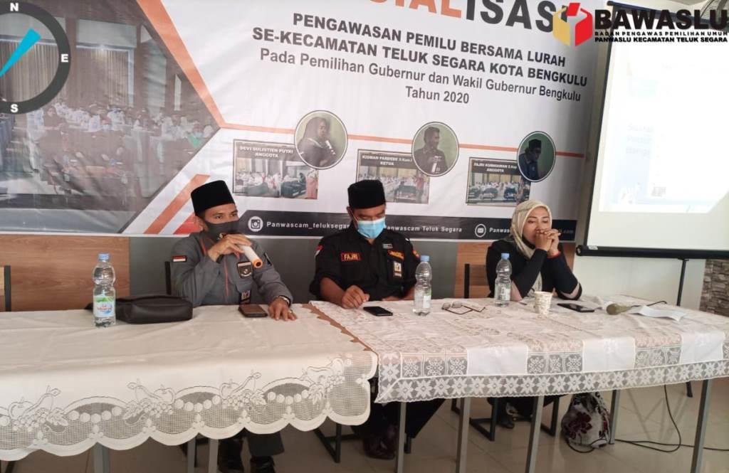 Panwascam Teluk Segara Gelar Sosialisasi Pengawasan Partisipatif