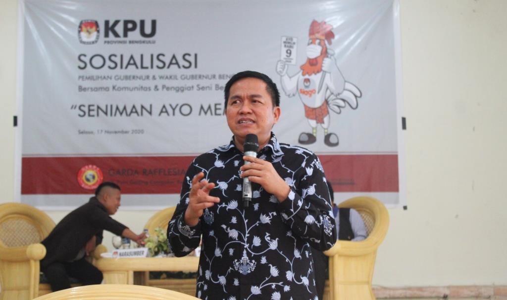 Gandeng Seniman, Garda Rafflesia Bersama KPU Provinsi Bengkulu Sosialisasikan Pilkada 2020