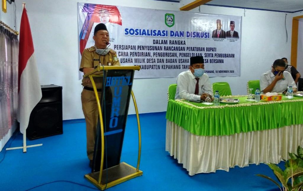 Dinas PMD Kepahiang Gelar Sosialisasi dan Diskusi Tentang BUMDes