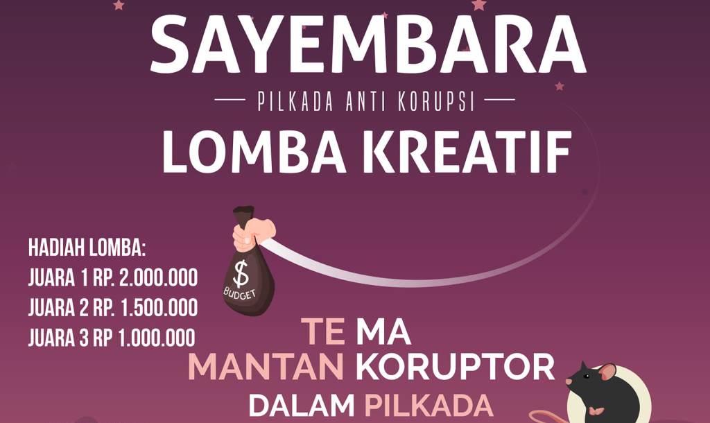 Kreatif Pilkada Anti Korupsi: Sayembara Foto, Mengingat Rekam Jejak Kandidat